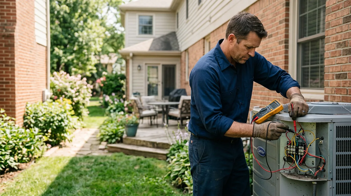 HVAC technician working near San Carlos, CA
